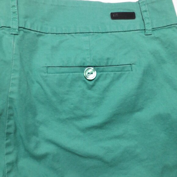 KUT FROM THE KLOTH womens PANTS green CAREER cropped TROUSER holiday SIZE 16 - Picture 11 of 12